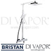 Bristan Quadrato Surface Mounted Shower Valve Diverter Spare Parts